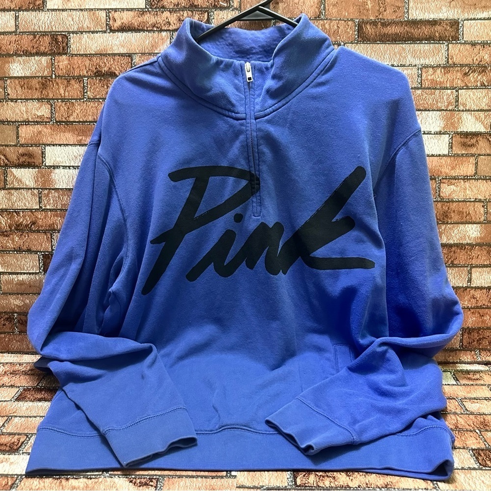 PINK By Victorias Secret Sweatshirt 1/4 Zip size M
